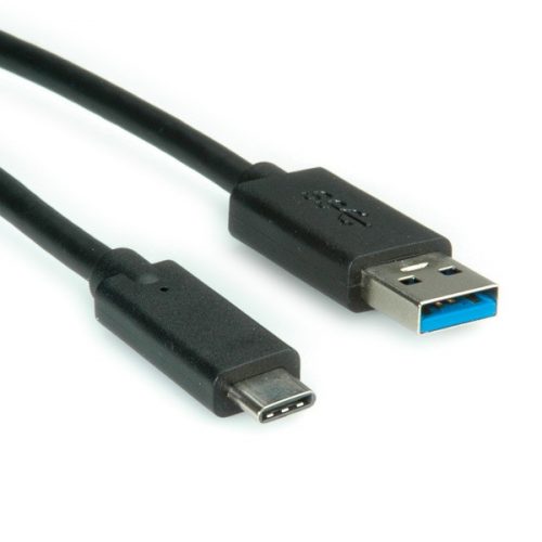 ROLINE Kábel USB 3.2 Gen 2 A - C, M/M, 1m , fekete