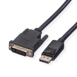   ROLINE Kábel DisplayPort - DVI (24+1), LSOH, M/M, fekete,   2m