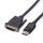 ROLINE Kábel DisplayPort - DVI (24+1), LSOH, M/M, fekete,   2m