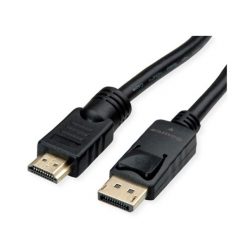   ROLINE Kábel DisplayPort v1.2, - HDTV (HDMI)  M/M,   10m, fekete