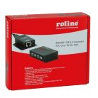 ROLINE Extender USB 2.0 - UTP CAT5, PoC, 4 port,  50m-ig