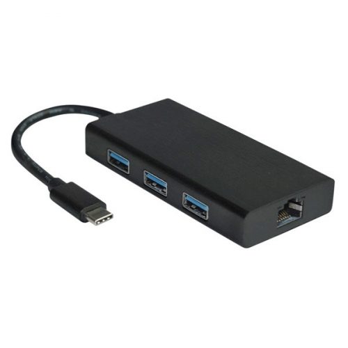 VALUE Konverter, USB 3.2 Gen1, 3port, Gigabit Ethernet