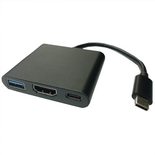 VALUE Adapter USB 3.2 Gen 2 C - HDMI + USB3.2 Gen 1 A + USB C power delivery