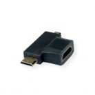 VALUE T-Adapter HDMI - HDMI Mini - HDMI Micro