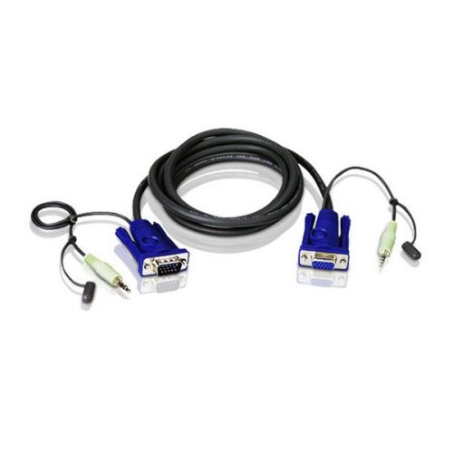 ATEN VanCryst KVM Kábel VGA Audio,   1,8m - 2L-2402A