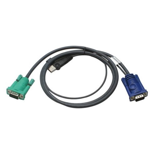 ATEN KVM Kábel USB és VGA,   1,2m