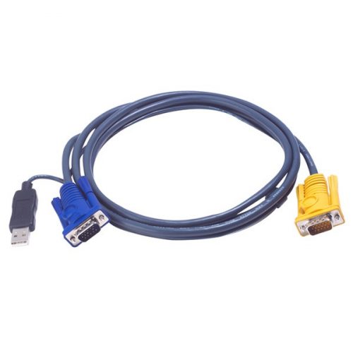 ATEN KVM Kábel USB és VGA,   1,8m