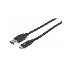 MANHATTAN Kábel USB 3.2 Gen2 A - C M/M 1m, fekete