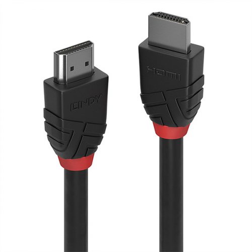 LINDY Kábel HDMI 2.0 High Speed Black Line,  1m