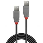 LINDY Kábel USB 2.0 A - A, M/M  2m, fekete