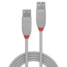 LINDY Kábel USB 2.0 A - A hosszabbító, Anthra Line, M/F   3m, szürke