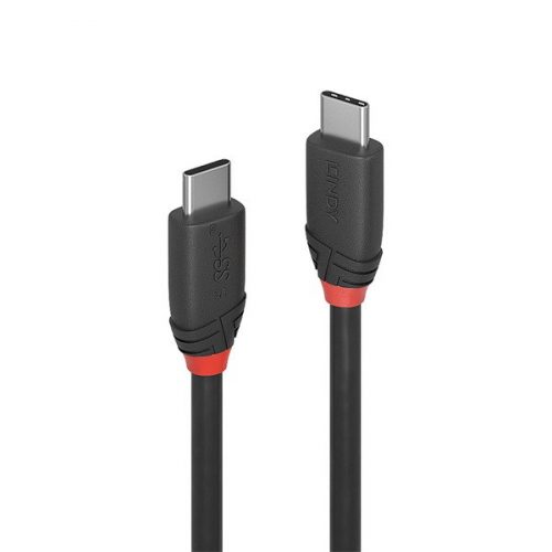 LINDY Kábel USB 3.2 Gen2x2 C - C, 20Gbps, M/M  0,5m, fekete