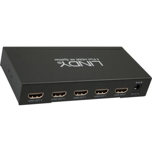 LINDY Splitter HDMI, UHD 4K, 4 Port