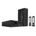 LINDY Extender Optikai, DisplayPort & USB KVM extender, Száloptikás, 300m