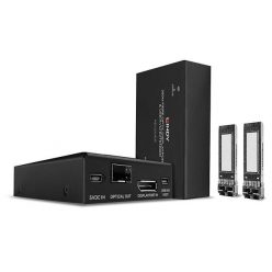   LINDY Extender Optikai, DisplayPort & USB KVM extender, Száloptikás, 300m