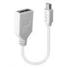 LINDY Adapter Mini DisplayPort - DisplayPort, M/F, kábeles