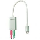 LINDY Adapter USB-C - 2x 3,5mm jack