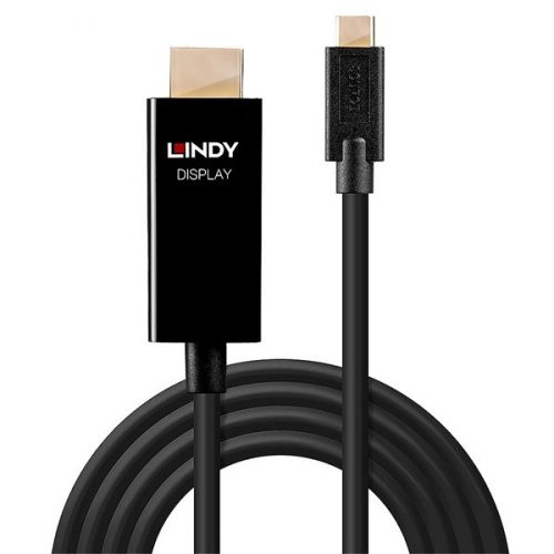 LINDY Adapter Kábel USB C - HDMI, 4K60, M/M   3m, fekete