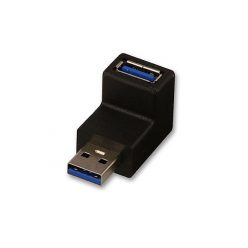 LINDY Adapter USB A 3.2 90°, F-F, fel