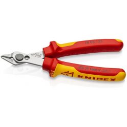   KNIPEX Fogó, Műszerészfogó oldalcsípő, 125 mm, 1000 V szigetelt