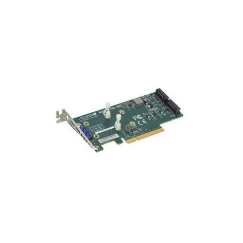 SUPERMICRO M.2 NVMe kártya - AOC-SLG3-2M2-O PCI-E LP