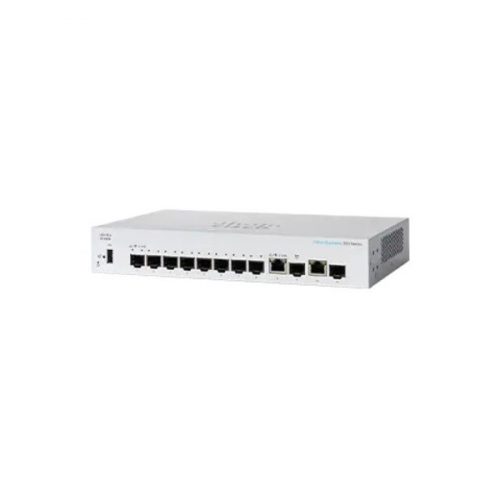 CISCO Switch 8 port SFP, Ext PS, 2x1G Combo - CBS350-8S-E-2G-EU ( SG350-10SFP-K9-EU utódja )