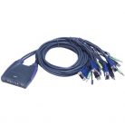 ATEN KVM Switch VGA USB + Audio, 4 port - CS64US