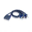 ATEN KVMP Switch USB, VGA/Audio Cable, 4 port,   1,8m