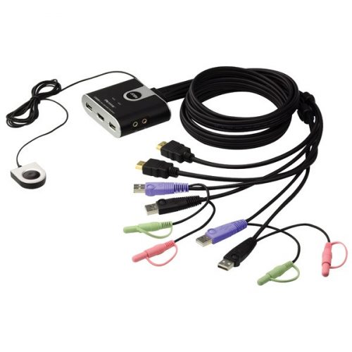 ATEN KVM Switch USB HDMI + Audio, 2 port - CS692