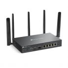 TP-LINK OMADA Vezetékes AX3000 VPN Router 1xWAN(1000Mbps) + 4xLAN(1000Mbps) + 1xSFP + 1xSIM, ER706W-4G