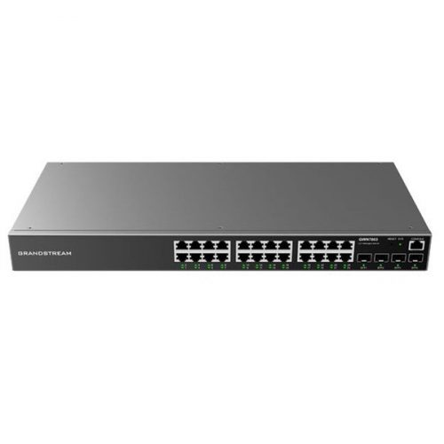 GRANDSTREAM Switch 24 port, 4 SFP port, menedzselhető GWN7803