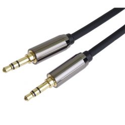   PREMIUMCORD Kábel Audio, Árnyékolt, HQ, 3,5mm Jack - 3,5mm Jack, M/M, 1,5m