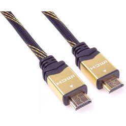   PREMIUMCORD kábel HDMI High Speed, Ethernet, Gold plated, 4K, M/M, 3m, fekete