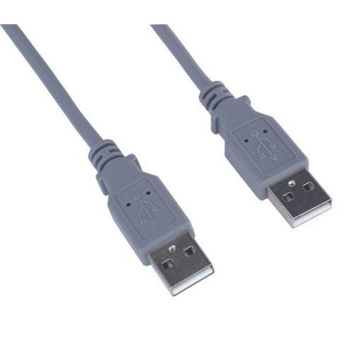 PREMIUMCORD Kábel USB 2.0 A - A, M/M,   1m, szürke