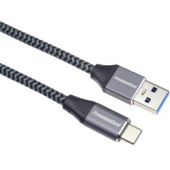   PREMIUMCORD Kábel USB 3.2 Gen 1, 5Gbit/s, A - C, M/M,   1m, szürke