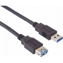   PREMIUMCORD Kábel USB 3.1 Gen1, 5Gbps, A - A hosszabbító, M/F   2m, fekete