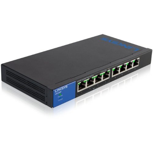 LINKSYS PoE Switch LGS108P Gigabit 8 port