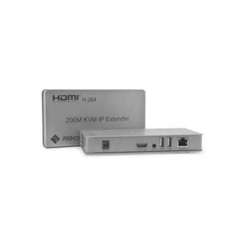 PROCONNECT Extender HDMI Over IP, KVM, USB, IR, 1080p, 200m-ig