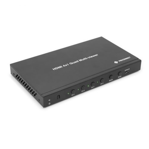 PROCONNECT Quad Multi-Viewer 4x1 HDMI1.4, Full HD, VGA out, audio out, Scaler, Konverteres