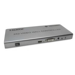   PROCONNECT Videófal kontroller 2x2, 4xHDMI out, HDMI in, DVI in, Loop out, RS232, IR, FHD