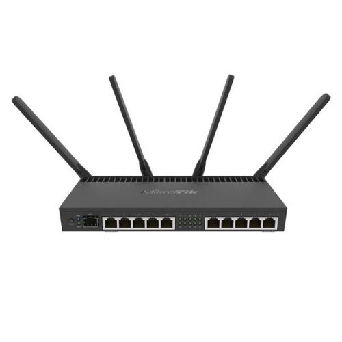 MIKROTIK Router SFP+, RB4011IGS+5HACQ2HND-IN, Gigabit 10 portos, beltéri - WIFI