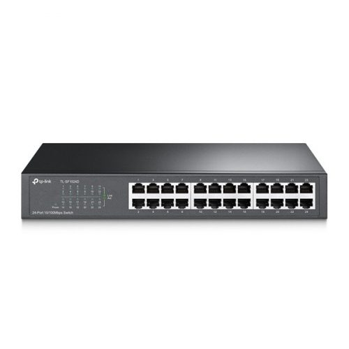 TP-LINK Switch 24x100Mbps Fémházas Asztali/Rackes, TL-SF1024D