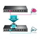 TP-LINK Switch 9x1000Mbps (8xPOE+) + 1xGigabit kombó SFP, Easy Smart, TL-SG1210MPE