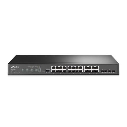 TP-LINK OMADA Switch 24x1000Mbps + 4xGigabit SFP +2 konzol port, Menedzselhető,