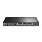 TP-LINK OMADA Switch 24x1000Mbps (24xPOE+) + 4x10G SFP+, 2 konzol port, Menedzselhető, TL-SG3428XMP