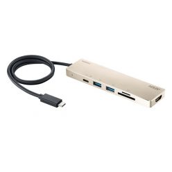   ATEN Mini Dokkoló 6 az 1-ben, USB-C Multiport Power Pass-Through