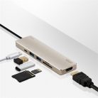 ATEN Mini Dokkoló 6 az 1-ben, USB-C Multiport Power Pass-Through