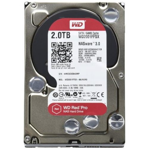 WD HDD SATA3 3,5" Red Pro   2TB (2000MB) 64MB 7200rpm