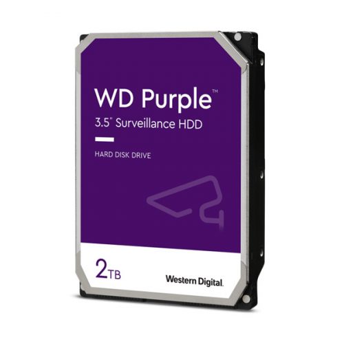 WD HDD SATA3 3,5" Purple  2TB (2000GB) 256MB 5400rpm