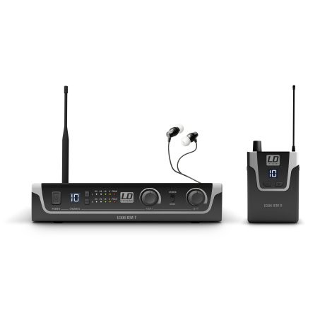 LD Systems U306 IEM HP - In-Ear fülmonitor készlet fülhallgatóval 12 sáv, monó/sztereó üzemmód